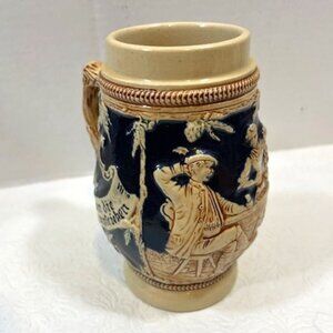 VTG Old Castle German Beer Stein Mug Hand Painted Collectible Decor 6.5" Tall